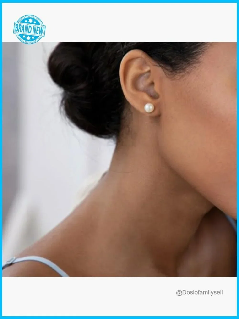 Round Stud Pearl Earrings Timeless Elegant Minimal Classic Gift